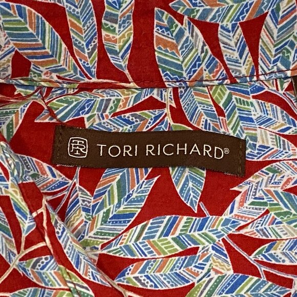 Vintage Tori Richard Cotton Lawn Hawaiian Shirt Mens XL Button Up Short Sleeve - Picture 4 of 6